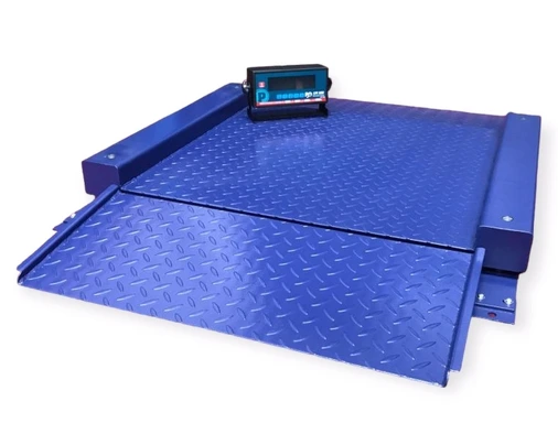 Balanza de plataforma con rampas para carga con zorra manual